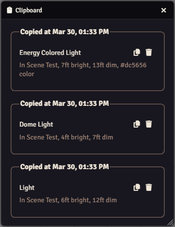 Clipboard Lights