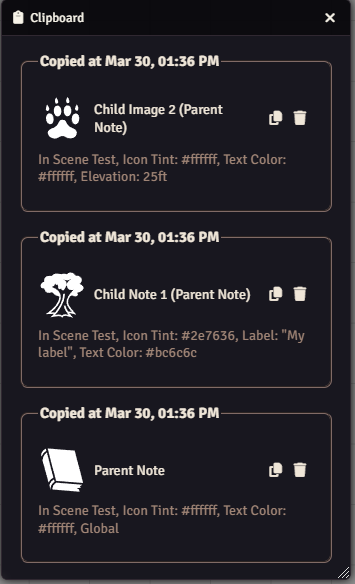 Clipboard Notes